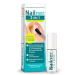 Nailner 2-en-1 Brosse à ongles antifongique 5 ml - Brosse contre les mycose des ongles des mains et des pieds - Résultats visibles en 7 jours - Traite et prévient les mycoses des ongles sans limage