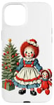 Coque pour iPhone 15 Plus Raggedy Ann Obtient une poupée jouet le jour de Noël