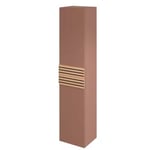 Colonne de salle de bains à suspendre ouverture gauche Archi terracotta mat H. 160 x L. 35 cm