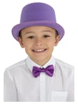 Kids Purple Top Hat Willy Wonka Chocolate Factory Fancy Dress Book Day