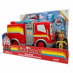 Disney Junior - UNITÉ DE Rescue - BO Y Flash - Figurine d'action et Camion de Pompiers Jouet avec Friction et Fonction Hippocampe - 6066348 - Jouets pour Enfants 3 Ans +