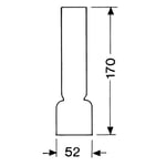 Lampeglass til parafinlampe 66077/66083