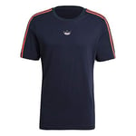 Adidas GN2420 SPRT 3 Stripe T T-Shirt Mens Legend Ink S