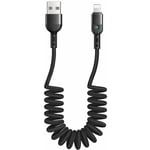 Câble usb en spirale, câble rétractable, synchronisation des données, câble de charge, câble en spirale, câble de charge de voiture, pour Phone x xr