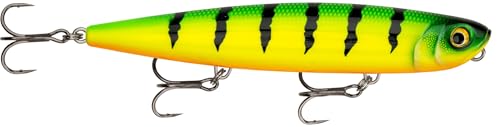 Rapala - Leurre de Pêche Precision Xtreme Pencil Construction Plastique - Leurre Eau Douce Flottant - Profondeur de Nage Surface - Taille 12,7cm / 26g - Fabriqué en Estonie - Fire Tiger