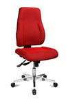 Topstar P91 Fauteuil de Bureau pivotant en Tissu Rouge 68 x 48 x 111 cm