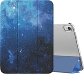 Étui Compatible Avec Ipad 10e Génération 10,9 Pouces 2022,Coque De Protection À Rabat Anti-Chocs En Pc Ultra-Mince Et Léger Avec Support,Auto Veille/Réveil,Étoile Bleue.[I88]