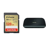 SanDisk Extreme 128GB UHS-I SDXC card + RescuePRO Deluxe with the SanDisk ImageMate PRO USB-C Multi-Card Reader/Writer