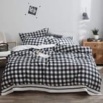 Duvet Covers Full Queen Size Comforter Set Mens Bedding Set Double Bed 100% Cotton Double Duvet Covers Set Grey Bedding Sets King Size Duvet Cover Quilt Cover Cotton with Pillowcases Double Bed Twin