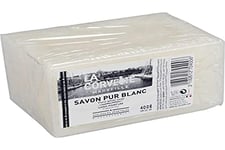 La Corvette, Lot de 4 Pains de Savon Pur Blanc 200g - Multi-usages