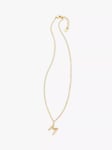 HUSH Gaia Initial Pendant Necklace, Gold