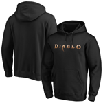 Diablo Men's Fanatics Hoodie (Size S) Black Game Logo Graphic Hoodie - New