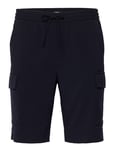 Lindbergh Relaxed Suit Cargo Shorts Marinblå