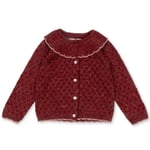 Konges Sløjd Holiday knit cardigan – red dahlia - 3år