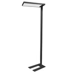 Unilux - 400188812 - VERSUS, Lampadaire, l'Éclairage Direct et Indirect, 3 Niveaux d'Intensité Lumineuse, Protection des Yeux, Contrôle Tactile, Stabilité, Design Moderne, Noir