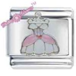 Princess Dress - DAISY CHARM For 9mm Italian Modular charm bracelets