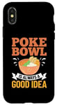 Coque pour iPhone X/XS Poke Bowl Recette de poisson hawaïen