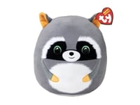 TY SNEAKY RACCOON Squish-A-Boos Collection Soft Toy Plush Cushion 10" 39285