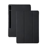 Samsung Galaxy Tab S10+ (Plus) / S9 FE+ (Plus) / S9+ (Plus) 4smarts Basic Folio Case m. Penn Hållare - Svart