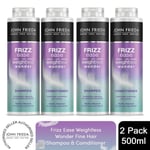 John Frieda Frizz Ease Weightless Wonder Duo 2x Shampoo & 2x Conditioner, 500ml