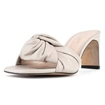 L37 HANDMADE SHOES Women's Maybe This Time Heeled Sandal, Beige, 6 UK