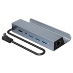 Dockningsstation för Steam Deck ROG Ally Type-C till HDMI 60Hz US3.0 100W Snabbladdning 6-i-1 USB-docka