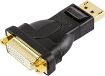 DisplayPort to DVI-I Dual Link adapter, black