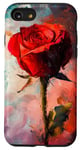 Coque pour iPhone SE (2020) / 7 / 8 Rose Art abstrait Rose Art Floral Artistique Fleur