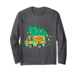 Christmas Scooby Doo Mystery Machine Decorated Tree on Top Long Sleeve T-Shirt