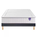 Ensemble Merinos Beauty Bed - 560 Ressorts ensachés + Sommier Confort Ferme 180x200 - Double Sommier