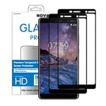 NOVAGO Compatible avec Nokia 7 Plus (6'')- Pack de 2 Films Verre trempé Protection écran et résistant Couvre Tout écran