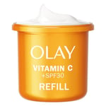 Olay Vitamin C Face Moisturiser Day Cream SPF 30 REFILL, Skincare with Niacinamide 99% Purity, Antioxidant Vitamin E. Brightening Skin Care: Anti-Dark Spot Action, Evens, Hydrates. Non-greasy, 50ml