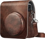 Housse pour Fujifilm Instax Mini 40 Appareil Photo Instantané, Sac de Caméra en Cuir Voyage Étui Caméra Cover Case Sacoche avec Bandoulière Amovible