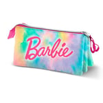 Barbie Tie Dye-Trousse Triple, Multicolore, 23 x 11 cm