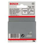 Bosch Professional 1000x Fine Wire Staple Type 53 (Natural Materials, Textiles, Carton, 11.4 x 0.74 x 18 mm, Accessories Tacker, Staple Gun)