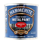 Hammerite Smooth Red Paint 250ml Metal Direct To Rust Protection Quick-Drying