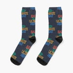 Chaussettes Taille Unique Mangez Sleep Ultimate Repeat - Vintage Ultimate Frisbee Player Nouveauté Fantaisie Motif Fou Équipage Décontracté Pour Hommes Femmes