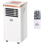 Portable Air Conditioner 10000 BTU 4 Modes LED Display Timer White