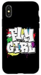 Coque pour iPhone X/XS 80s 90s Hip Hop Lover Graffiti 1980's 1990s Themed Party
