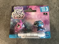 HASBRO Pack PROMO LITTLEST PET SHOP Collection SERIE 3 Poisson + Phoque GALAXIE