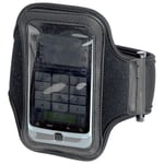 ADJUSTABLE SPORT GYM RUNNING ARMBAND STRAP iPHONE CASE HOLDER MOBILE COVER BLACK