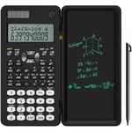 NEWYES Secondary-School Scientific Calculators, Engineering Calculator with Writing Tablet and Pen Included, 240 Functions, 2-Line Display, Solar + Battery, Foldable Cover (NY-82MS PLUS Edition)