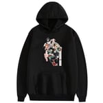 ZOSUO Sweat À Capuche 3D Dessin Animé My Hero Academia Midoriya Izuku Manches Longues Sweatshirt À Capuche Unisexe Hoodie Pochette Graphique Imprimé Casual Pull,M