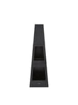 Tower T978509 Obelisk Wood Burner With Wood Storage Block - Black