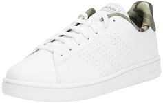 adidas Homme Advantage Base Chaussures, FTWR White FTWR White Orbit Green, 40 EU