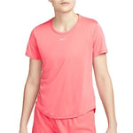 Nike Women's Shirt W NK One DF SS STD Top, Sea Coral/White, DD0638-894, XL