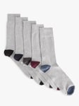 John Lewis Organic Cotton Rich Heel and Toe Men's Socks, Pack of 5