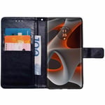Plånboksfodral 3-kort Motorola Edge 50 Pro - Mörkblå