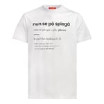 AS Roma T-Shirt Nun Se Po Spiega, White, XL