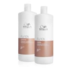 Wella Professionals Fusion Shampoing et Après-Shampoing pour Cheveux Abîmés jusqu'à 95% plus Résistants à la Casse 1L + 1L